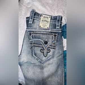 Rock Revival Faded Blue Relaxed Jeans
